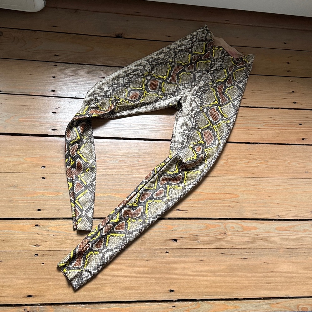 Commando Snake Print Leggings - Brown and Yellow